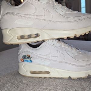 Nike Air Max 90 White Sneakers The Future Is Equal Women's 10 Pre-owned Shoes